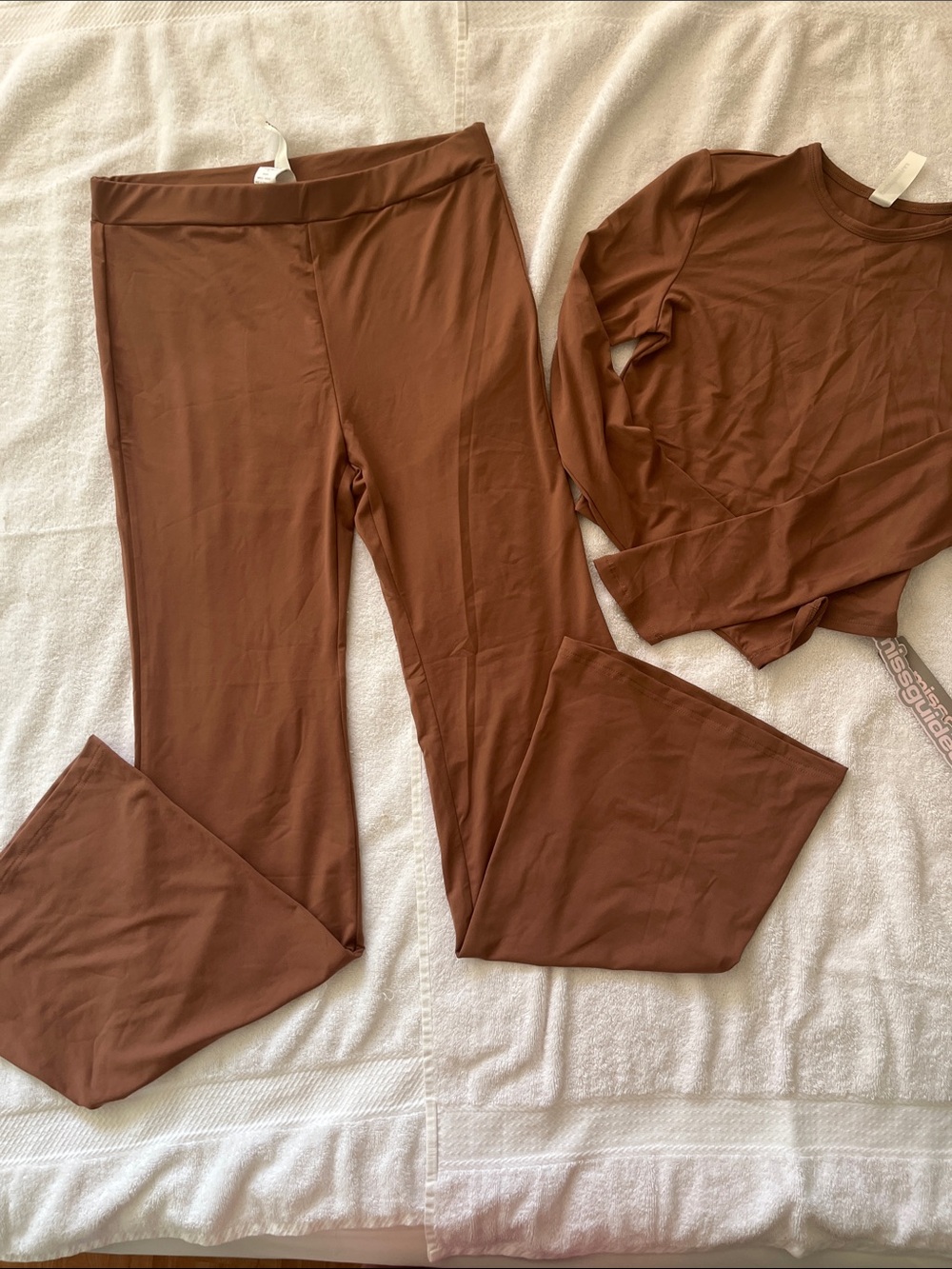 Missguided Women’s Flare Leg Pants & Top Set - Size Small